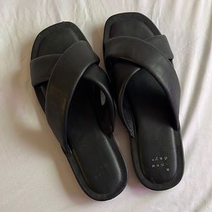 Womens black sandals